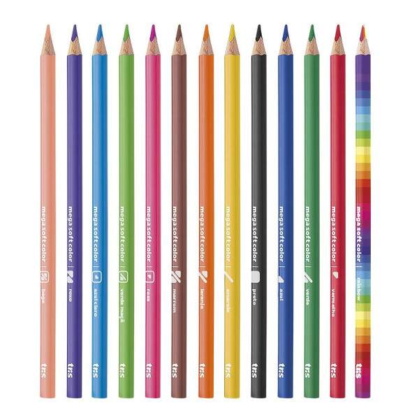 Lpis de Cor Tris Mega 12 Cores + Rainbow
