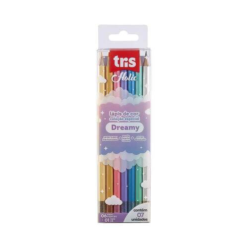 Lpis de Cor Tris Holic Dreamy 6 Cores + Lpis HB