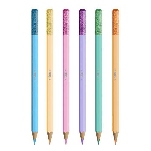 Lpis de Cor Tris Holic Dreamy 6 Cores + Lpis HB