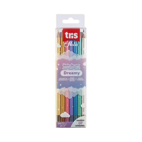 Lpis de Cor Tris Holic Dreamy 6 Cores + Lpis HB