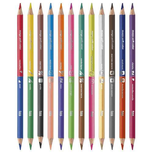 Lpis de Cor Tris Mega Bicolor 24 Cores