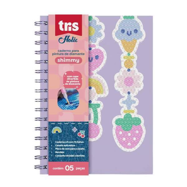 Caderno A5 Tris Shimmy 80 fls