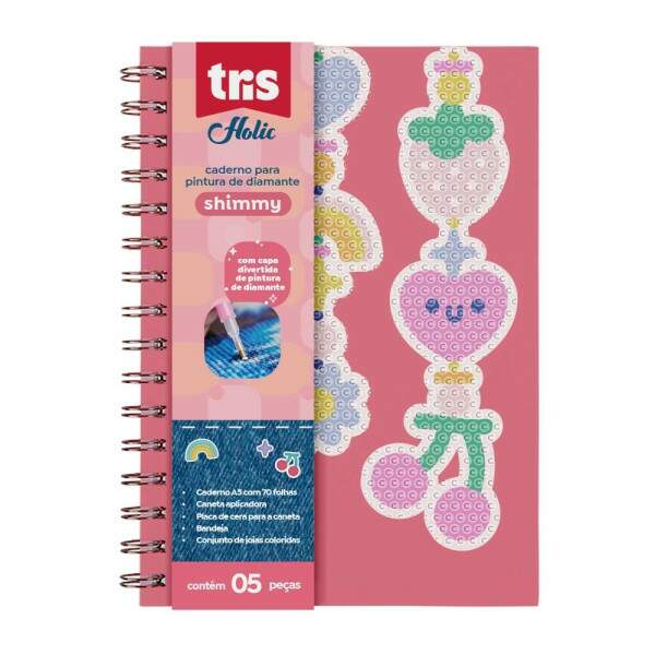 Caderno A5 Tris Shimmy 80 fls