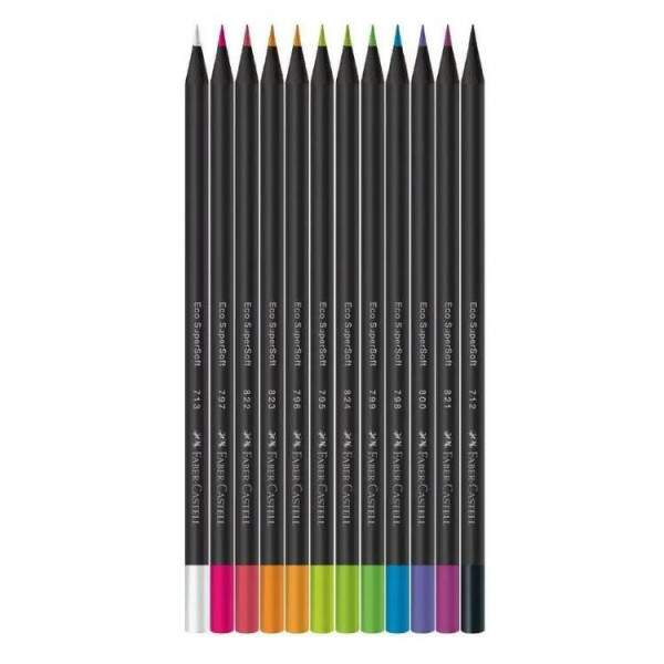 Lpis de Cor Faber Castell Super Soft 12 Cores Neon