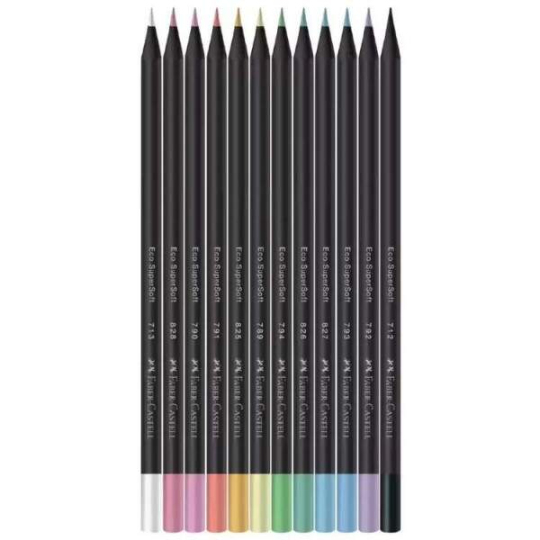 Lpis de Cor Faber Castell Super Soft 12 Cores Pastel