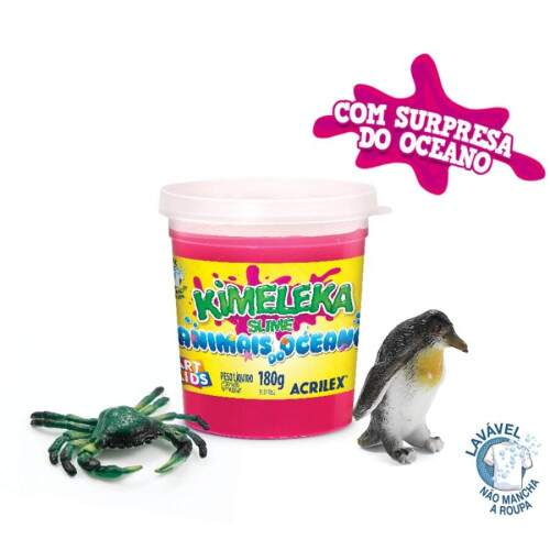 Kimeleka Acrilex Slime Animais do Oceano