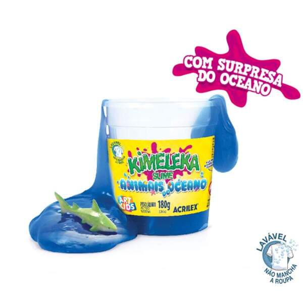 Kimeleka Acrilex Slime Animais do Oceano