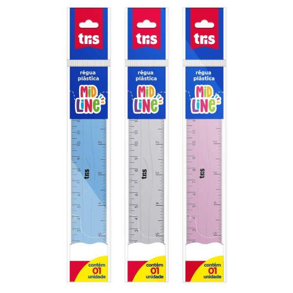 Regua Tris Midline 15 cm