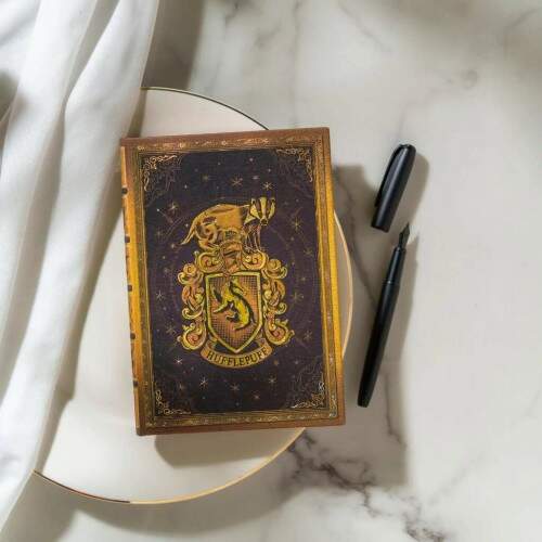 Caderno 1/4 Paperblanks Harry Potter Lufa-Lufa Midi Capa Dura Pautado