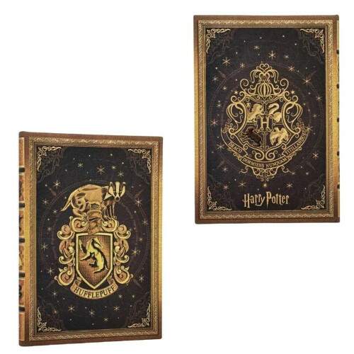 Caderno 1/4 Paperblanks Harry Potter Lufa-Lufa Midi Capa Dura Pautado