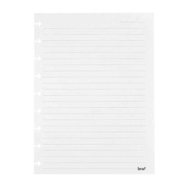 Refil Caderno BRW Disco 231 x 172mm Pautado