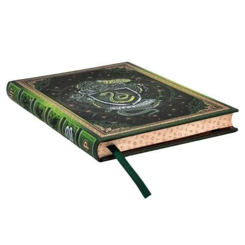 Caderno 1/4 Paperblanks Harry Potter Sonserina Midi Capa Dura Pautado