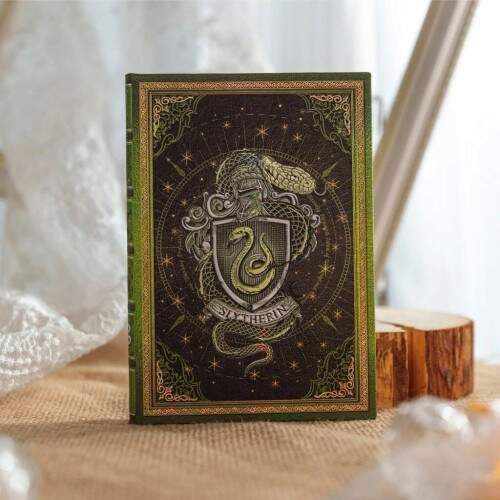 Caderno 1/4 Paperblanks Harry Potter Sonserina Midi Capa Dura Pautado