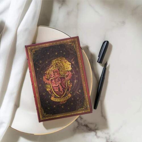 Caderno 1/4 Paperblanks Harry Potter Grifinria Midi Capa Dura Pautado
