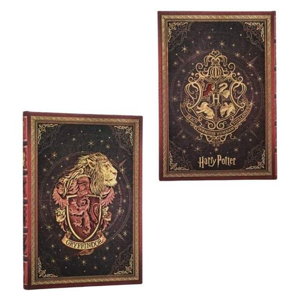 Caderno 1/4 Paperblanks Harry Potter Grifinria Midi Capa Dura Pautado