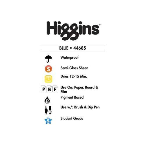 Tinta Desenho Higgins 29,6 ml Blue 44685
