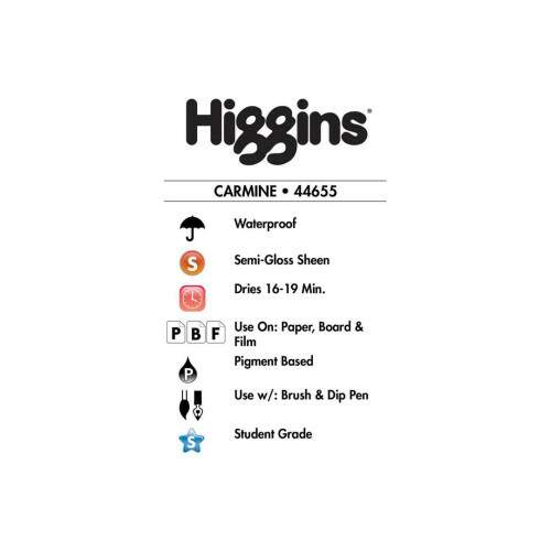 Tinta Desenho Higgins 29,6 ml Carmine 44655