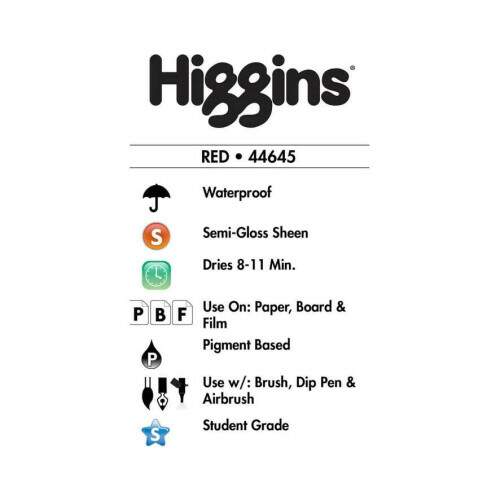Tinta Desenho Higgins 29,6 ml Red 44645