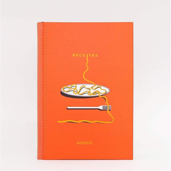 Caderno SchizziBooks Receitas 3 ED Laranja