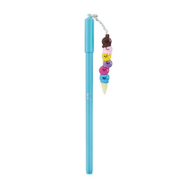 Caneta BRW Esferogrfica 0.7mm + Marca Texto Duplo Tutti-frutti