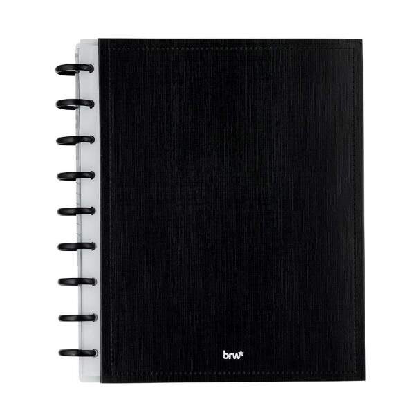 Caderno Disco BRW 242 x 190mm Black