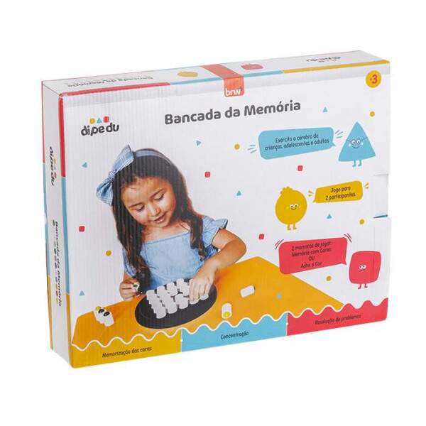 Brinquedo BRW Madeira Bancada de Memria Dipedu