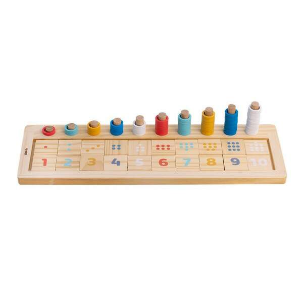 Brinquedo BRW Madeira Aprendendo Nmeros 75 Peas