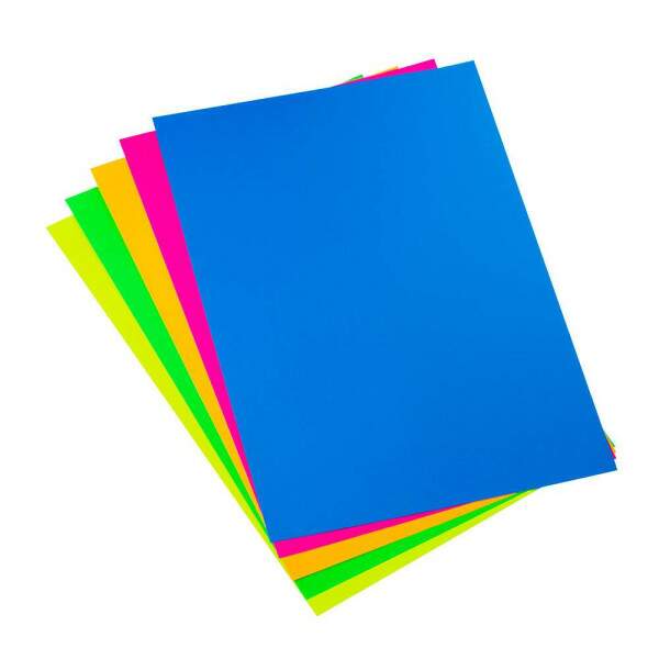 Bloco Criativo BRW Neon A4 5 Cores 120g