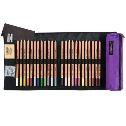 Kit Cretacolor Pencil Wrap Fine Art Pastel Lils c/ 29