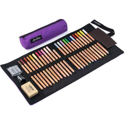 Kit Cretacolor Pencil Wrap Fine Art Pastel Lils c/ 29