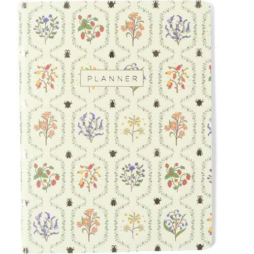 Planner Permanente Revista Planejamento Jardim Mensal 19x25 Off White