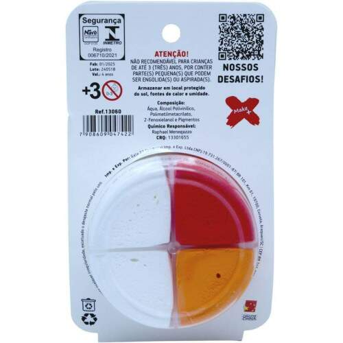 Massa de EVA Make+ Criativa 4 Cores Foguete