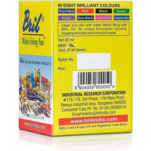 Tinta para Caneta Tinteiro Bril 60 ml Verde