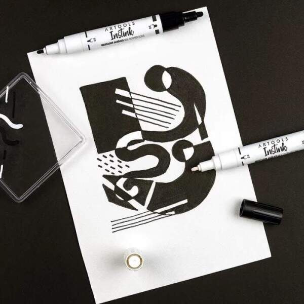 Marcador Acrlico Artools Instink Preto