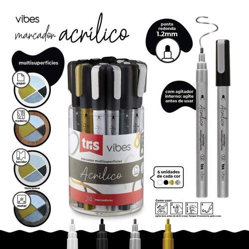 Marcador Tris Vibes 1.2 mm