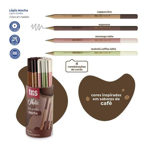 Lpis Grafite Tris Holic Mocha