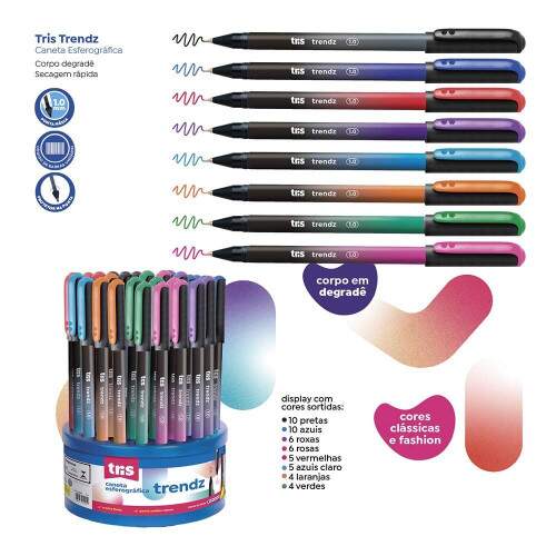 Caneta Tris Trendz