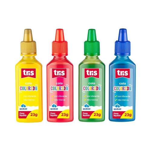 Cola Colorida Tris 4 Cores