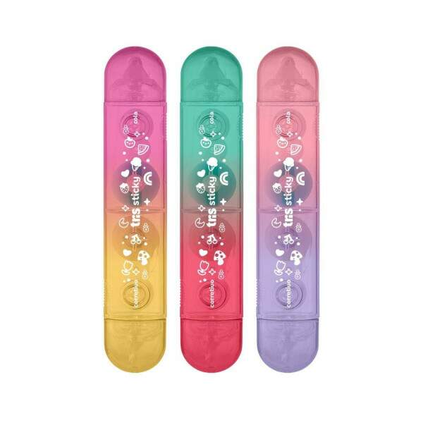 Fita Corretiva + Cola em Fita Tris Sticky