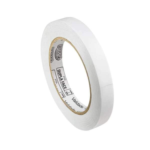 Fita Dupla Face BRW Papel Branco 9mm x 30m