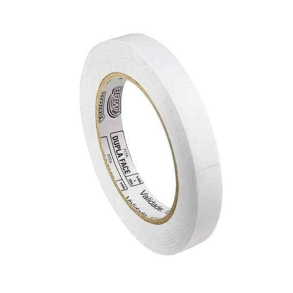 Fita Dupla Face BRW Papel Branco 9mm x 30m