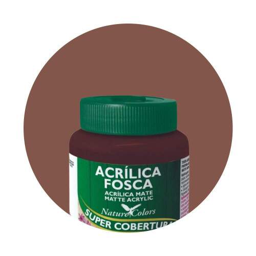 Tinta Acrilica Acrilex Fosca 250 ml Marrom Escuro
