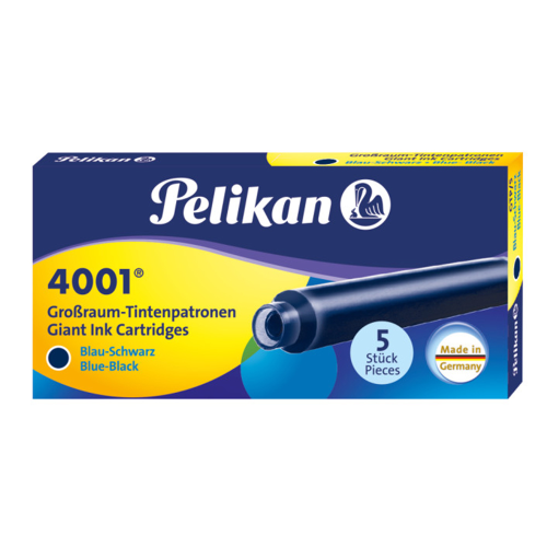Tinta p/ Caneta Tinteiro Pelikan 4001 c/ 5 Azul Escuro