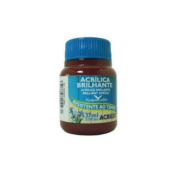 Tinta Acrilica Acrilex Brilhante 37 ml Marrom 03340-531