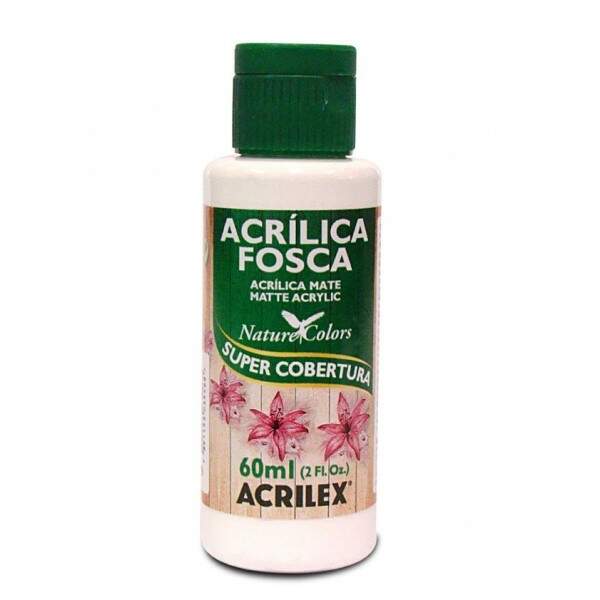 Tinta Acrilica Acrilex Fosca 060 ml Branca 03560