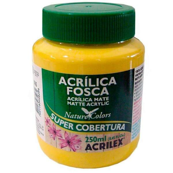 Tinta Acrilica Acrilex Fosca 250 ml Amarelo Ouro 03525-505