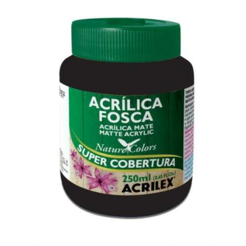 Tinta Acrilica Acrilex Fosca 250 ml Preto 03525-520