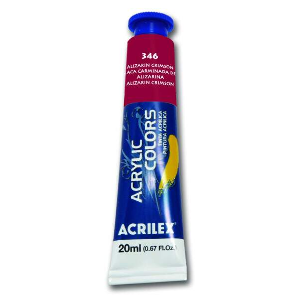 Tinta Acrilica Acrilex 20 ml Alizarin Crimson 13123-346