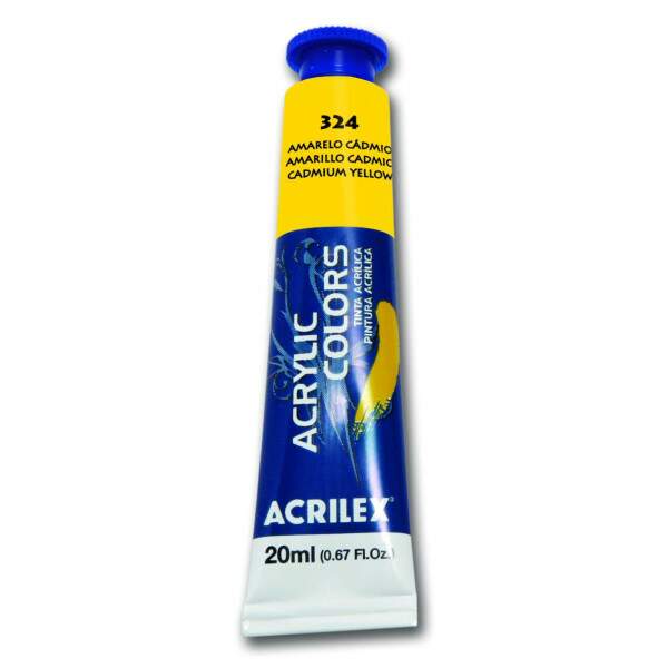Tinta Acrilica Acrilex 20 ml Amarelo Cadmio 13123-324