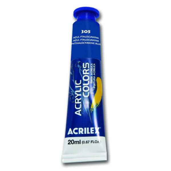 Tinta Acrilica Acrilex 20 ml Azul Ftalocianina 13123-305